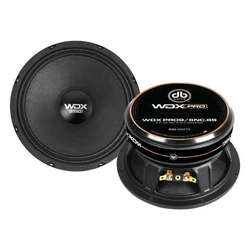 DB Drive WDXPRO9/6NC.8S - 6.5" Wide Freq Range-ProAudio MidBass 1.75in KSV VC papercone w/cloth surround