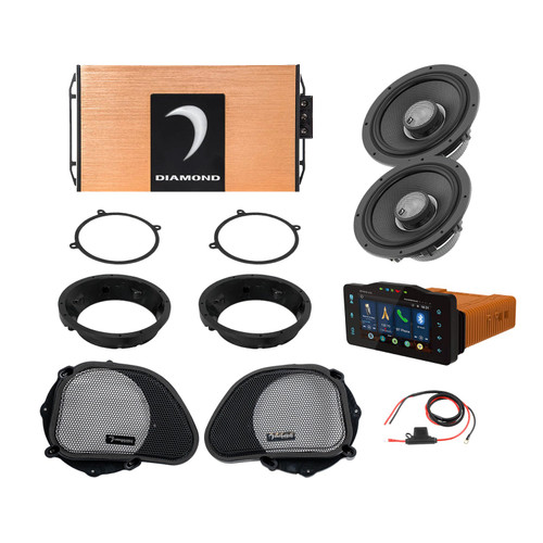 Diamond Audio DA9813RGSP1R - 1998-2013 Harley Davidson® Road Glide 2-Speaker System - DA9813RGSP1R