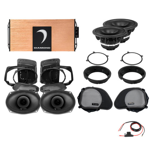 Diamond Audio DA9813RGSP4 - 98 - 13 Harley Davidson® Road Glide 4-Speaker System - DA9813RGSP4