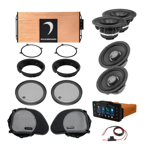 Diamond Audio DA9813RGTP2R - 98 - 13 Harley Davidson® Road Glide 4-Speaker System - DA9813RGTP2R