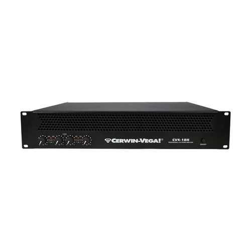 Cerwin Vega CV4-18H - 4-Channel Power Audio Amplifier, 1820W 120V-Bridging 8Ω - CV4-18H