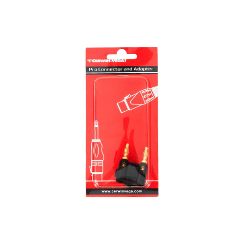 Cerwin Vega CBLDBP15B - Banana Plug Dual Black - CBLDBP15B