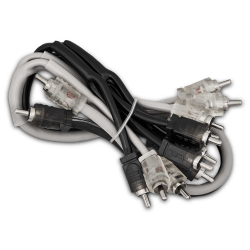 DS18 R2M12M/SLV - Level 2 RCA 100% Copper OFC Y Connector 2 MALE to 12 MALE 1.5 Feet - SILVER