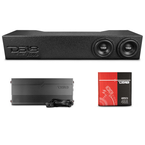 DS18 EBM-FFPRAM19-2X8.LDPKG - Loaded 2 x 8" Subwoofer Enclosure for 2019 – 2026 RAM Trucks