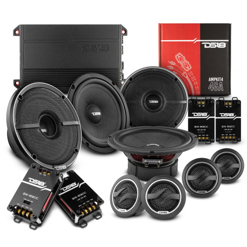 DS18 VS-CRVBETTER - DS18 2008-2021 Honda CR-V Front and Back Doors Speakers Better Upgrade/Replacement Package 1600 Watts