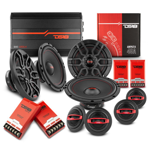 DS18 VS-CRVGOOD - DS18 2008-2021 Honda CR-V  Front and Back Doors Speakers Good Upgrade/Replacement Package 900 Watts