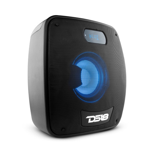 DS18 TLV6 - TLV 6.5" Amplified With Battery Self Powered Party Speaker With RGB LED Lights Bluetooth and TWS 200 Watts