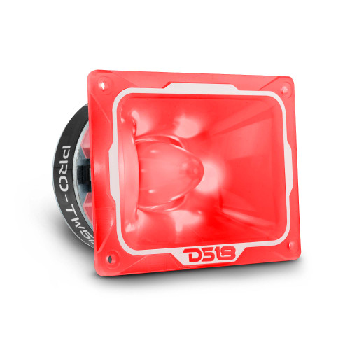 DS18 PRO-TW5L - 4" x 5.35" Super Bullet Tweeter 250 Watts 1.5" Aluminum 4-Ohm Vc with RGB LED Lights