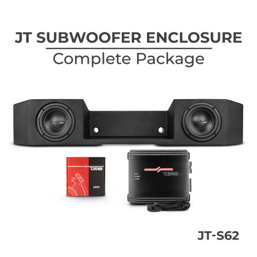 DS18 JT-S62PKG - Complete Under Seat Subwoofer Enclosure Package for JT Gladiator Jeeps