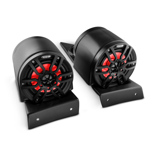 DS18 SLG-HD6LD - Polaris Slingshot Headrest 4 x 6.5"  Enclosure With 4 x NXL-6/BK | 2015 - Current