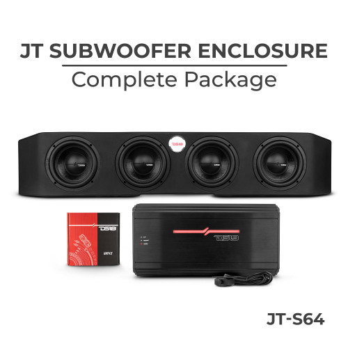 DS18 JT-S64PKG - Complete Under Seat Subwoofer Enclosure Package for JT Gladiator Jeeps