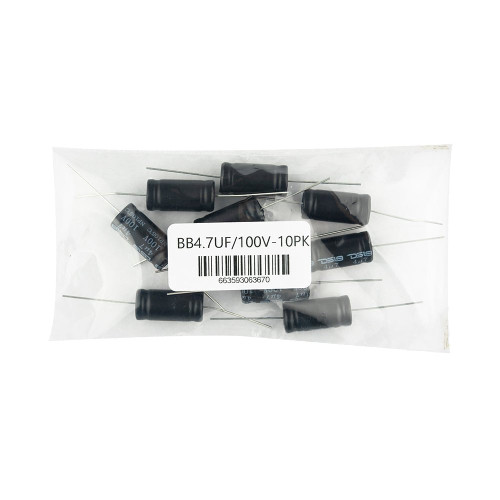 DS18 BB4.7UF/100V-10PK - DS18 BB4.7UF/100V-10PK 4.7uF 100V Non-Polarized Bass Blocking Capacitor