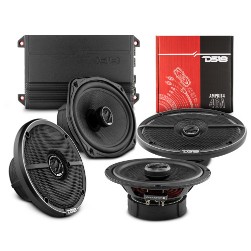 DS18 VS-TAHOEGOOD - DS18 2015-2020 Chevy Tahoe Front and Back Doors Speakers Good Upgrade/Replacement Package 1600 Watts