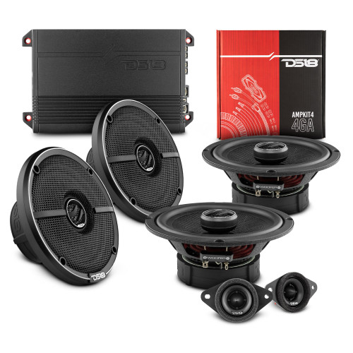 DS18 VS-RAV4BEST - DS18 2014-2018 Toyota RAV4 Front and Back Doors Speakers Best Upgrade/Replacement Package 1600 Watts