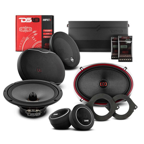 DS18 VS-RAM2500BEST - DS18 2012-2021 RAM 2500 Crew and Quad Cab Front and Back Doors Speakers Best Upgrade/Replacement Package 1800 Watts