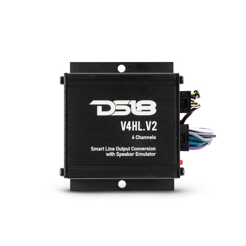 DS18 V4HL.V2 - Hi/Lo Converter 4-Channel with Speaker Emulator (Remote out)
