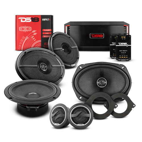 DS18 VS-RAM2500BETTER - DS18 2012-2021 RAM 2500 Crew and Quad Cab Front and Back Doors Speakers Better Upgrade/Replacement Package 1600 Watts