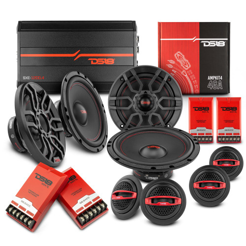 DS18 VS-TLGOOD - DS18 2009-2014 Acura TL Front and Back Doors Speakers Good Upgrade/Replacement Package 900 Watts