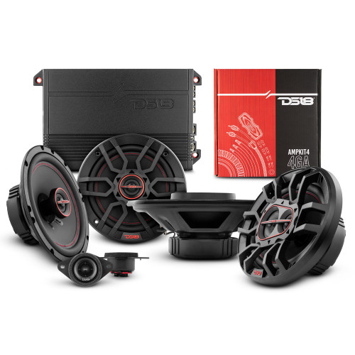 DS18 VS-HighlanderGood - DS18 2008-2019 Toyota Highlander Front and Back Doors Speaker Good Upgrade Package 900 Watts