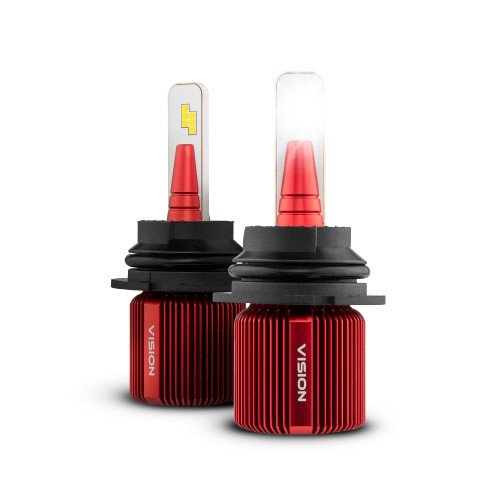 DS18 VJ9007 - VISION 9007 High/Low CSP LED Conversion Kit 6500K White 8000/5000 Lumens 50/30 Watts