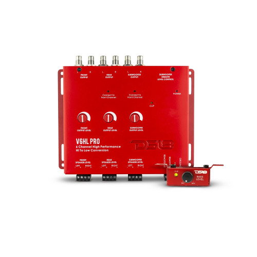 DS18 V6HLPRO - Hi/Lo Converter 6-Channel with 12 Volt Trigger Output (Remote out)