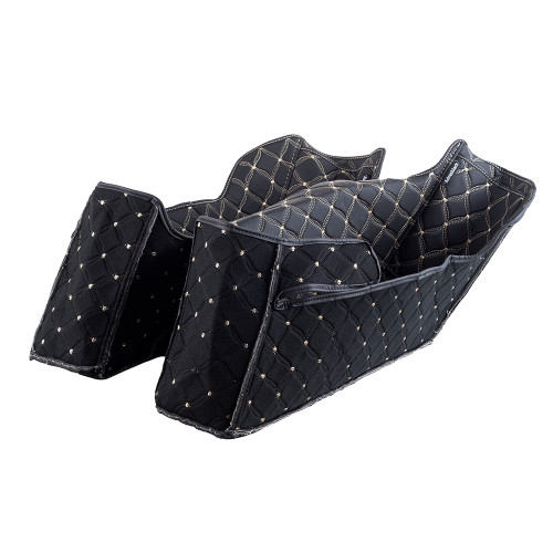Custom Stitching Liner Kit Fit for '93-'13 OEM Factory Stock Saddlebags Bottoms