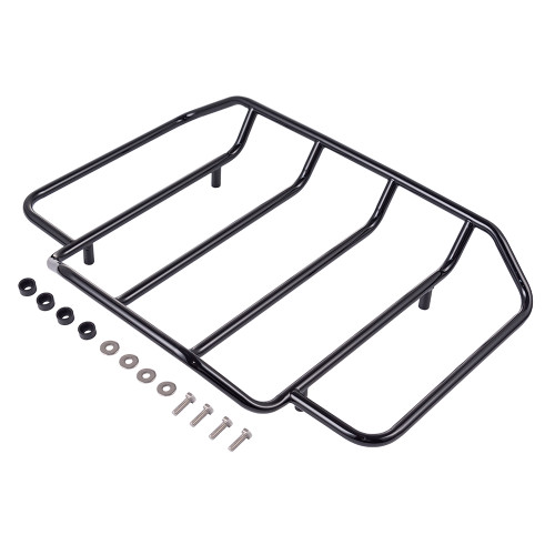 Black Air Wing Rear Tour Trunk Pack Luggage Rack For Harley Rear Tour Trunk Pack