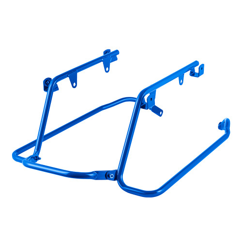 High Position BLACK HARD SADDLEBAGS CONVERSION BRACKETS FOR M8 Harley Low Rider S/ ST, Street Bob, Softail Standard