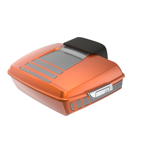 Advanblack Ridgeline Chopped Rear Tour Trunk Pack For '97-'26 Harley Touring