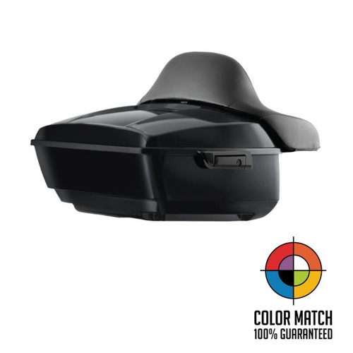 Color Matched King Tour Pack w/ Full Backrest & Black Hardware for Indian® '14-'25