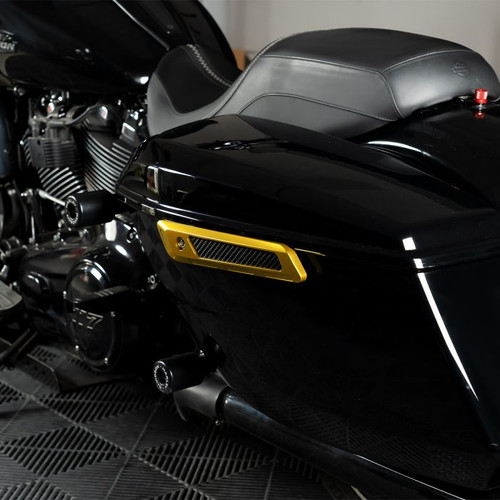 Custom Color Anodized Saddlebag Latch Covers for Harley® Touring '23.5-'26