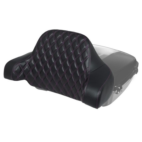 Custom Color HOGWORKZ® Diamond Stitched Chopped Tour Pack Backrest Pad