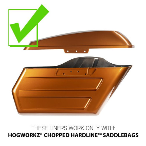 Custom Color Saddlebag Liners for HOGWORKZ® Chopped Hardline Saddlebags