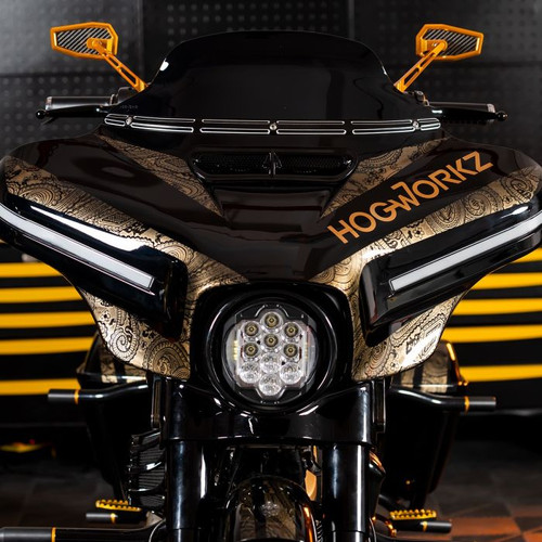 Custom Color HOGWORKZ® Flowz™ 7" Windshield for Harley® Touring '14-'23