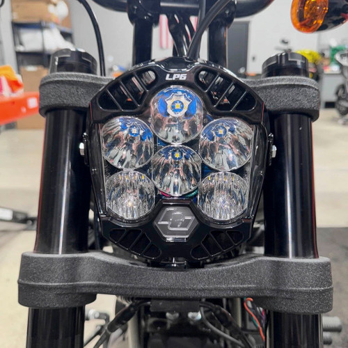 A10 Moto 3.5" Universal Mount Naked Baja Designs LP6 (Combo Kit) Fits Low Rider S, Dynas, Softails