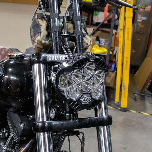 A10 Moto 3.5" Universal Mount Naked Baja Designs LP6 (Combo Kit) Fits Low Rider S, Dynas, Softails