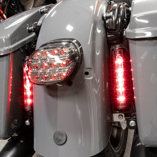 A10 Moto 23.5+ Touring Dual Baja Designs RTL-M Tail Light Bracket Kit