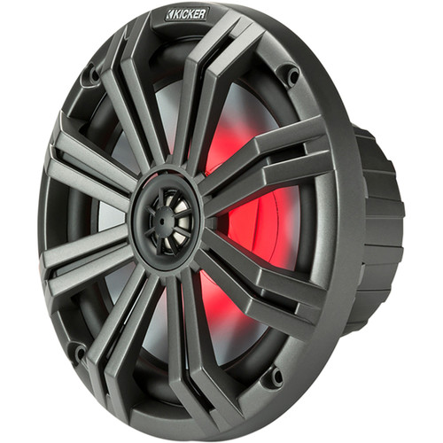Kicker #45KM84L - 8" Speakers - 7-Color LED