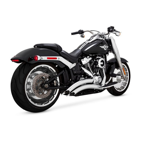 Vance and Hines 26380 Vance & Hines 25-26 Harley Davidson Gen 2 M8 Wide Tire Softail Big Radius Exhaust System - Chrome