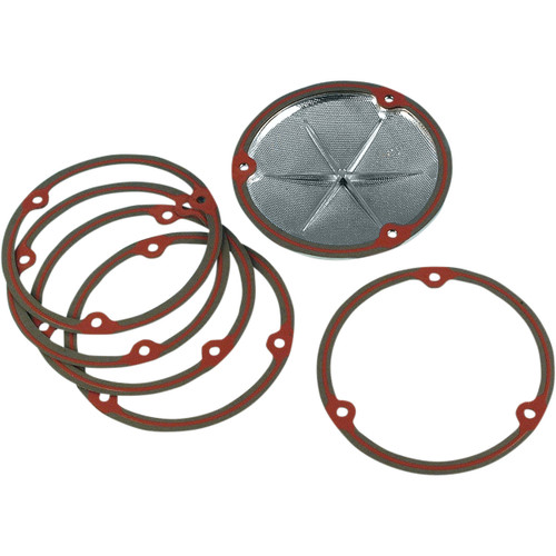 James Gasket #JGI-25416-70-X - Derby Cover Gasket with Silicone - 0.062" - Big Twin