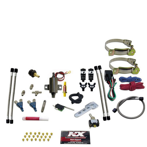 Nitrous Express 60002-00P Nitrous Express 2 Cyl Piranha Nitrous Kit w/o Bottle