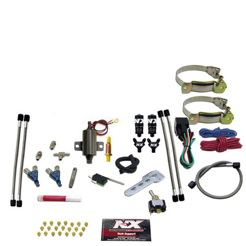 Nitrous Express 60002EFI-00P Nitrous Express 2 Cyl Piranha Nitrous Kit w/o Bottle