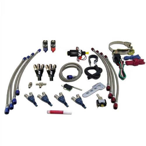 Nitrous Express 60005-00P Nitrous Express 4 Cyl Piranha Nitrous Kit w/o Bottle