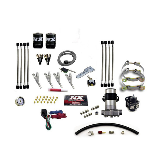 Nitrous Express 60006-00P Nitrous Express 4 Cyl Piranha Nitrous Kit (Pro-Mod) w/o Bottle