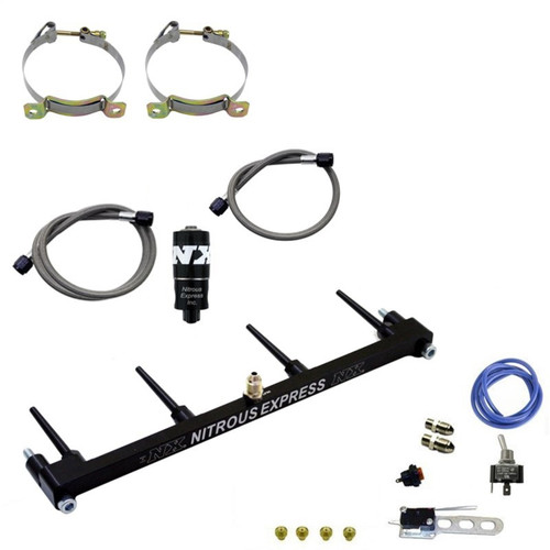Nitrous Express 62203-00P Nitrous Express Billet Spray Bar Nitrous Kit for ZX-14 w/o Bottle