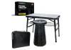 Rhino USA CA-FRTABSTL-BLK Rhino USA Portable Camping Table And Stool (Black)