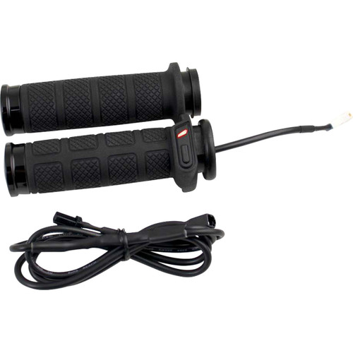 Koso North America #AX2080L1-B - Titan II Heated Grips - TBW - Black