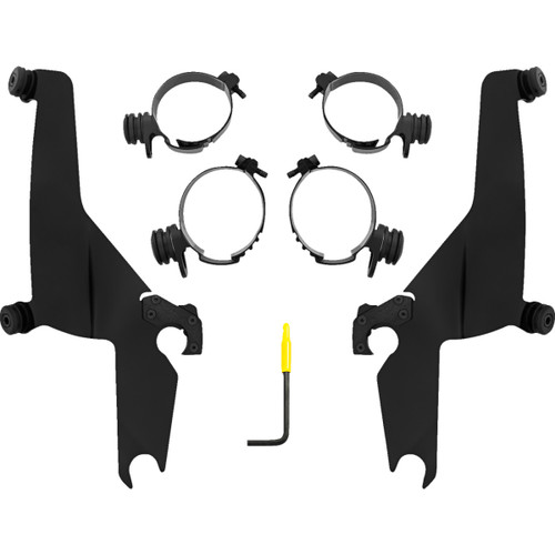 Memphis Shades #MEB2080 - Sportshield Trigger-Lock Mounting Kit - Black - Low Rider S