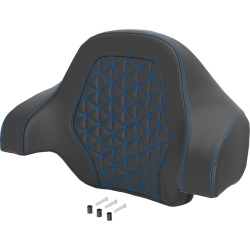 Saddlemen #071021101 - Deluxe Tour Pack Sissy Bar Pad - Tri Gripper - Blue