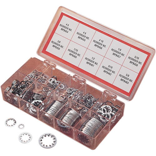 Drag Specialties - Washer Kit- Inside Star - Chrome